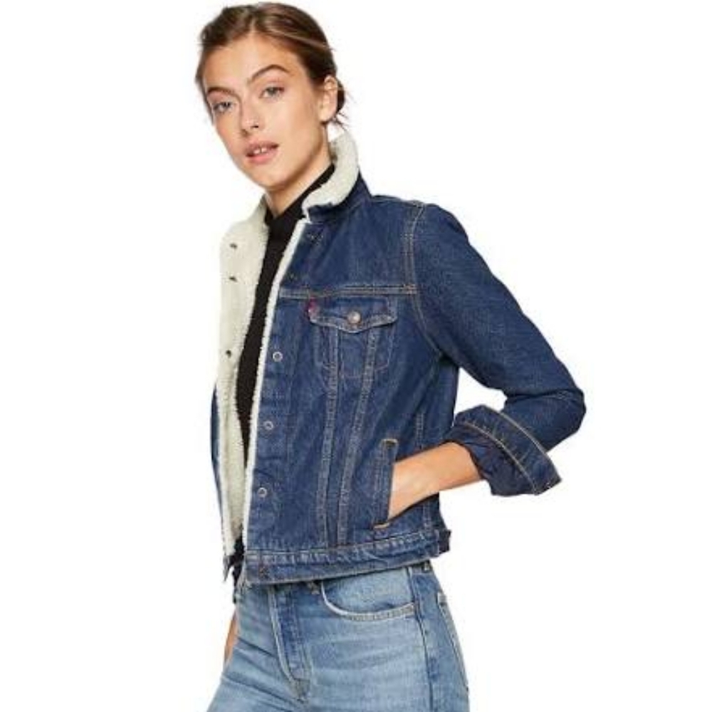Levi's Denim Trucker Jacket with Sherpa- XS